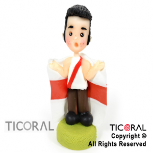 ADORNO HINCHA DE FUTBOL RIVER A. PORCELANA FRIA x 1